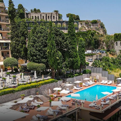 Giardino degli ulivi presso Grand Hotel Sanpietro, Taormina