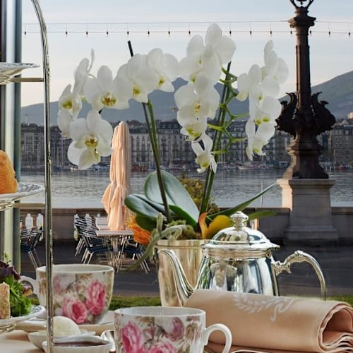 Windows Afternoon Tea at Hotel d'Angleterre, Genève