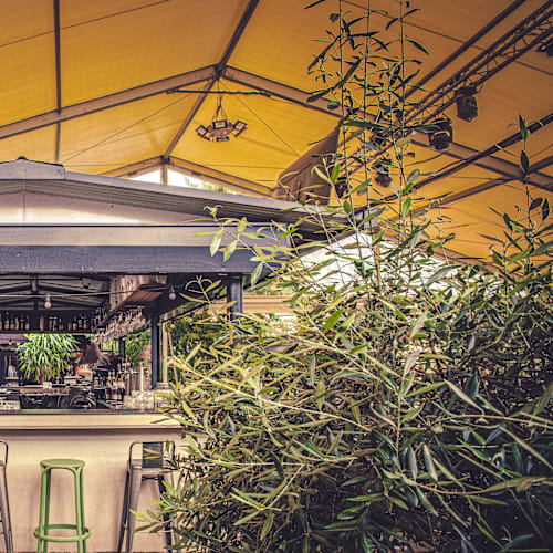 Red restaurant - Red garden, Villefranche-sur-Saône
