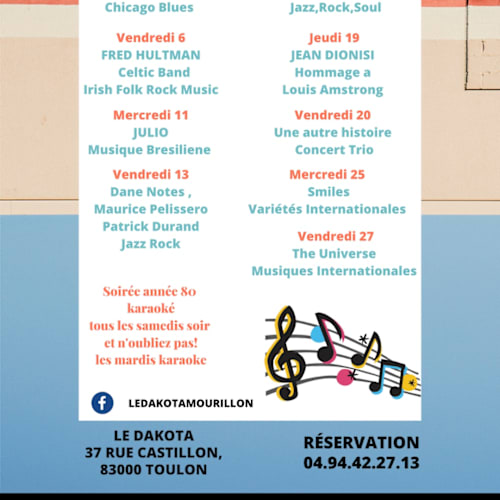 Dakota Restaurant, Toulon