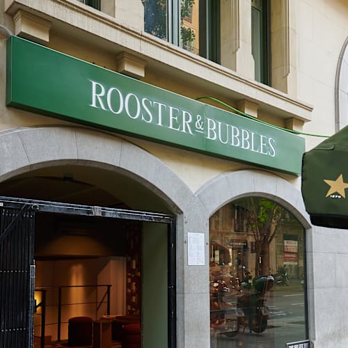 Rooster and bubbles eixample, Barcelona