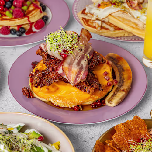 Peach Homemade Lunch Brunch Coffee, Strasbourg