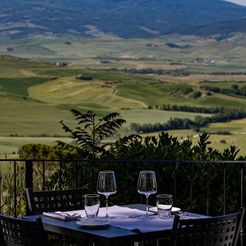 La terrazza della val d'orcia, Pienza