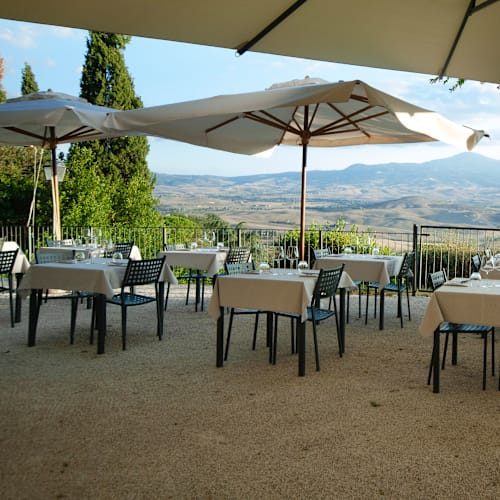 La terrazza della val d'orcia, Pienza