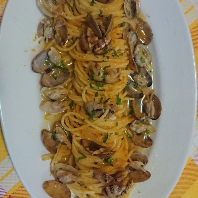 Spaghetti arselle e bottarga