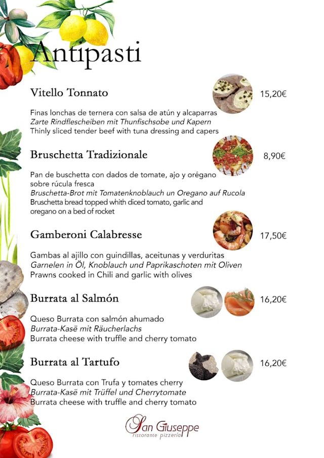 PDF Menu page 1