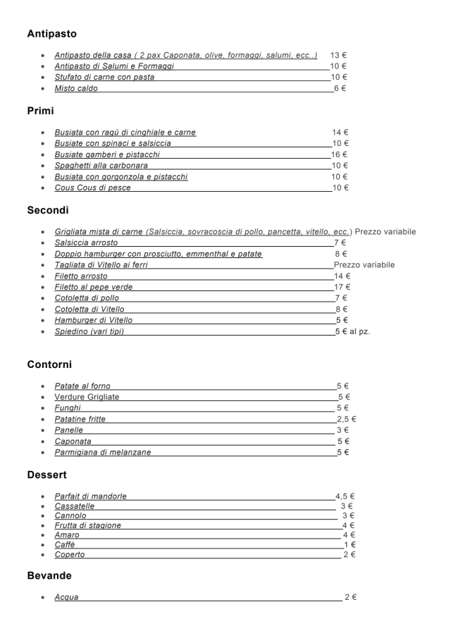 PDF Menu page 1