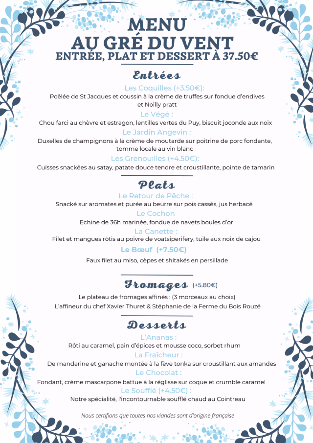Menu De Restaurant Original De 1897 – Mlle Gautier – Lithographie Réhaussée