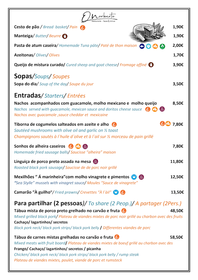 PDF Menu page 1