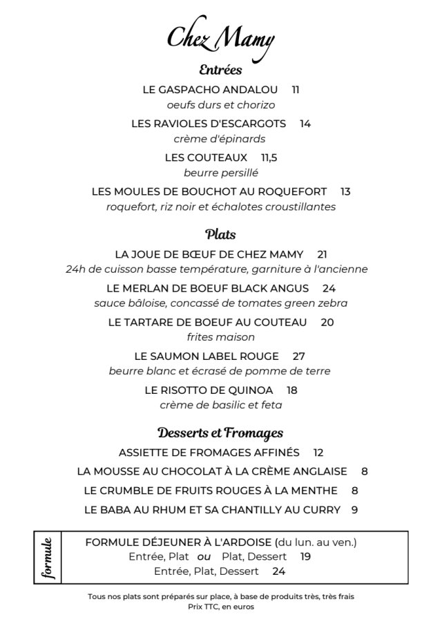 PDF Menu page 1