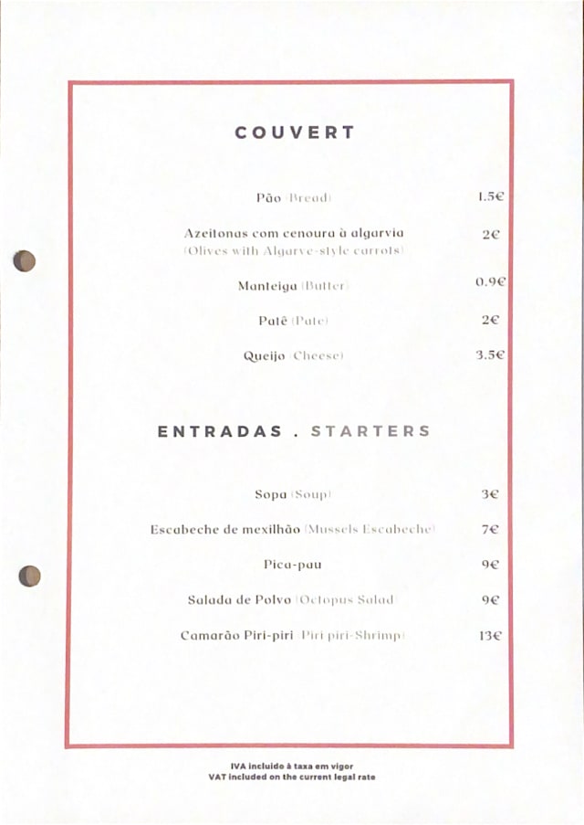 PDF Menu page 1