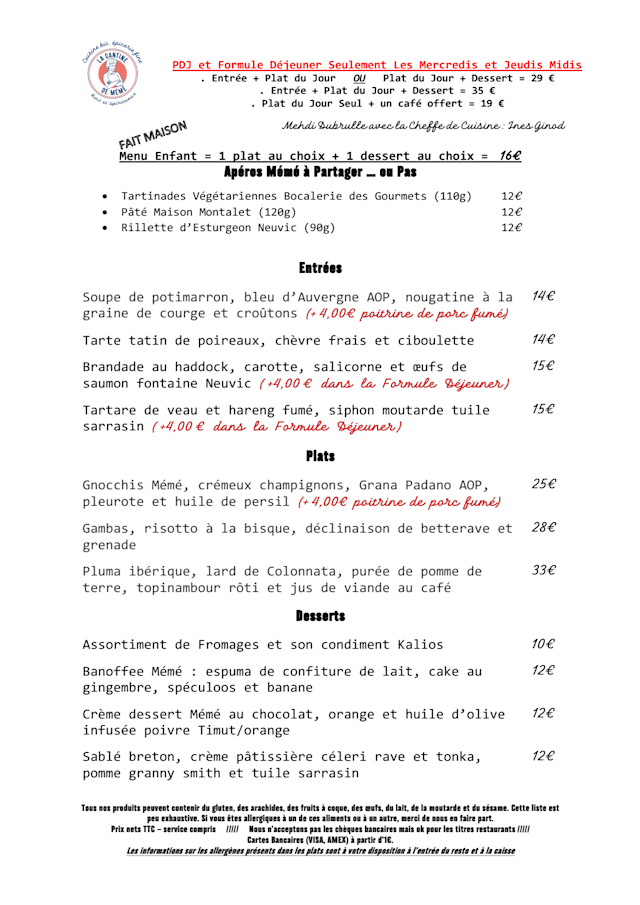 PDF Menu page 1