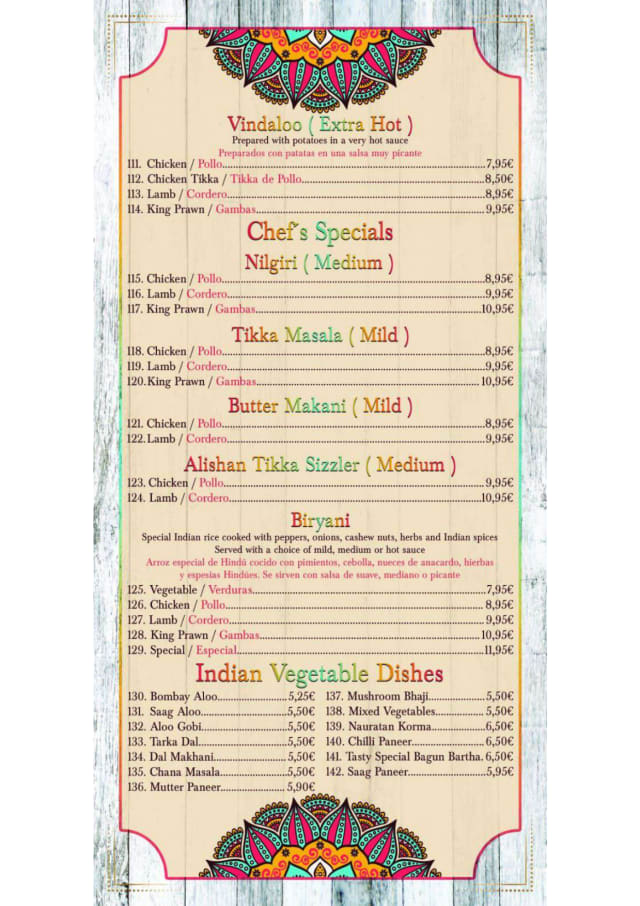 PDF Menu page 1