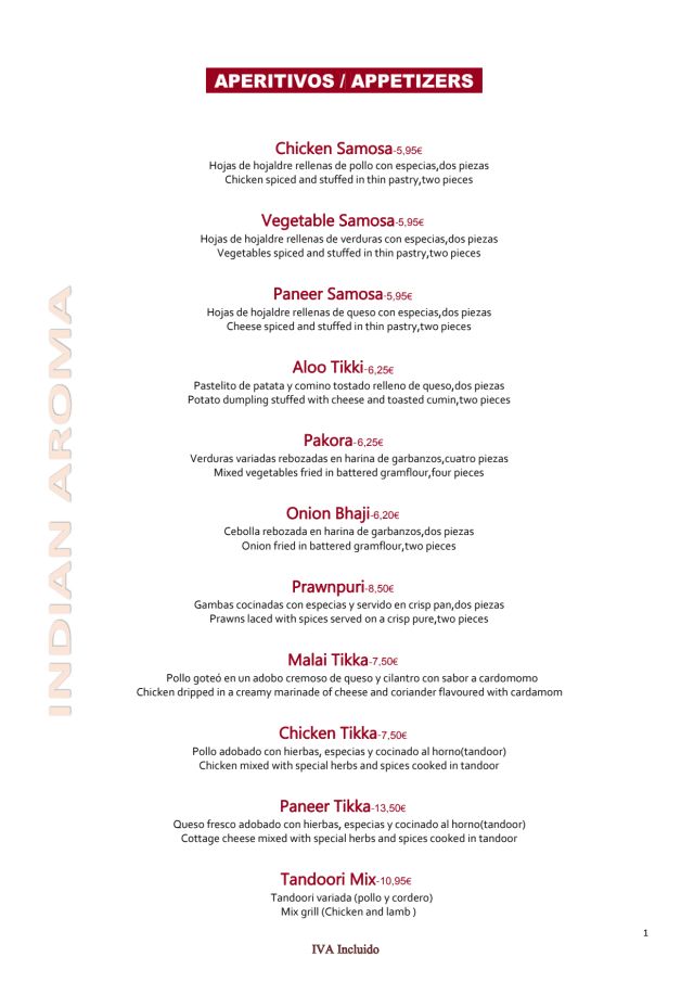 PDF Menu page 1