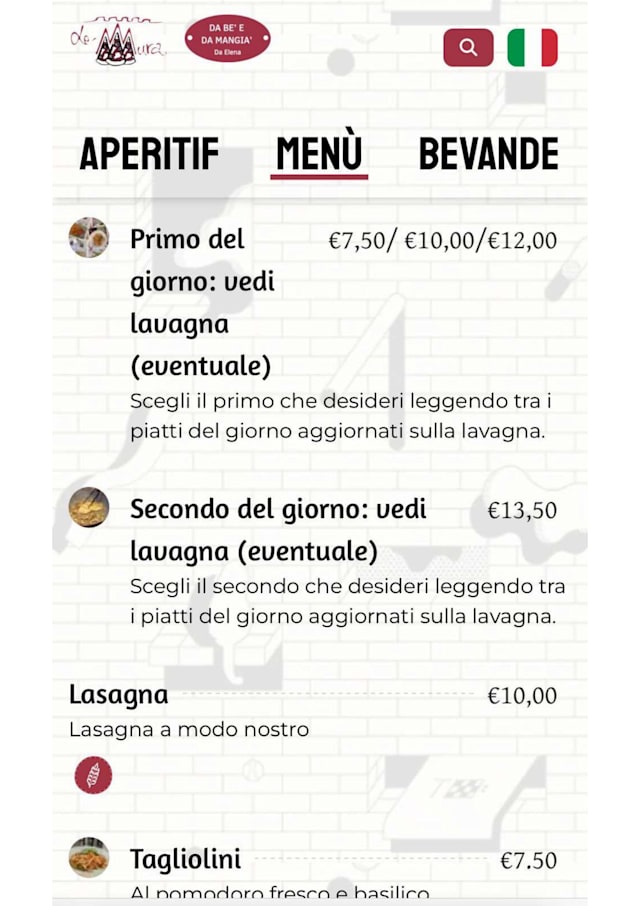 PDF Menu page 1