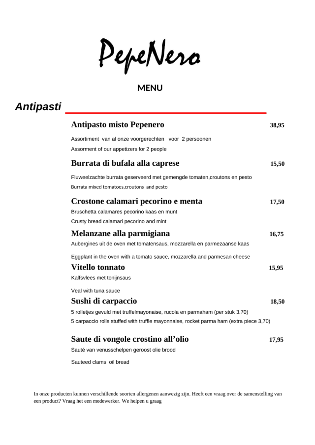 PDF Menu page 1