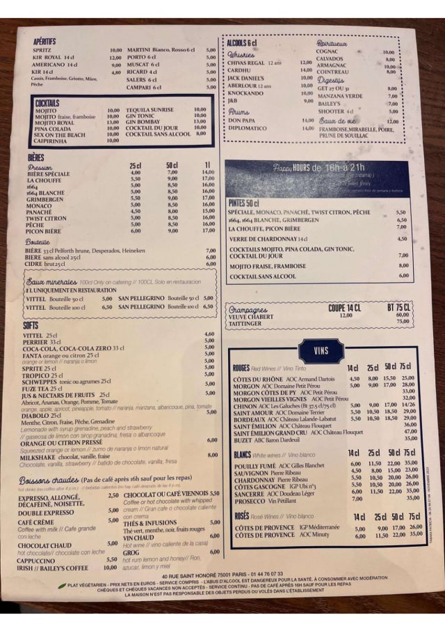 PDF Menu page 1