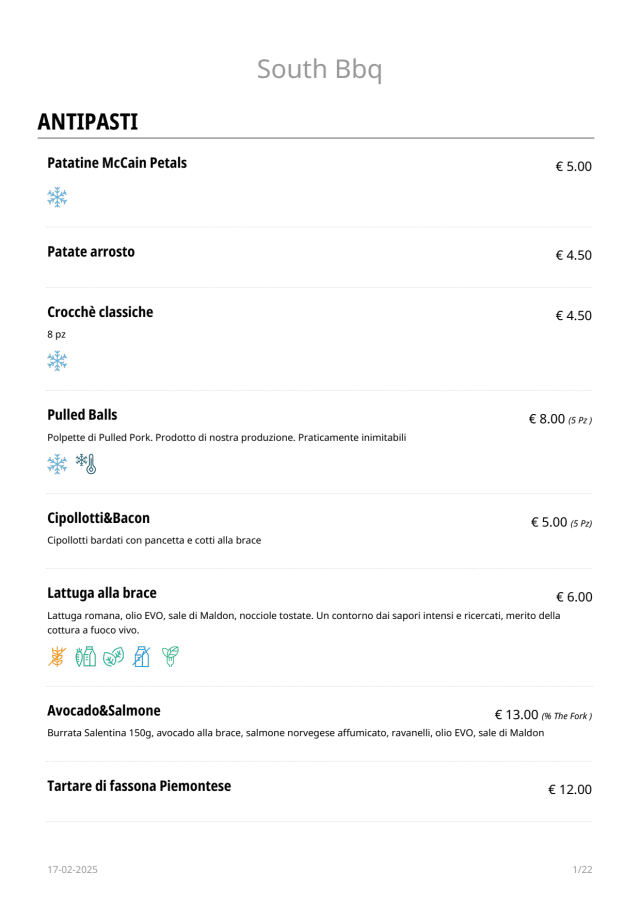 PDF Menu page 1