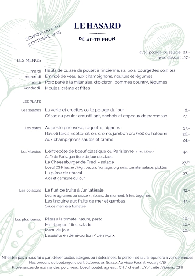 PDF Menu page 1