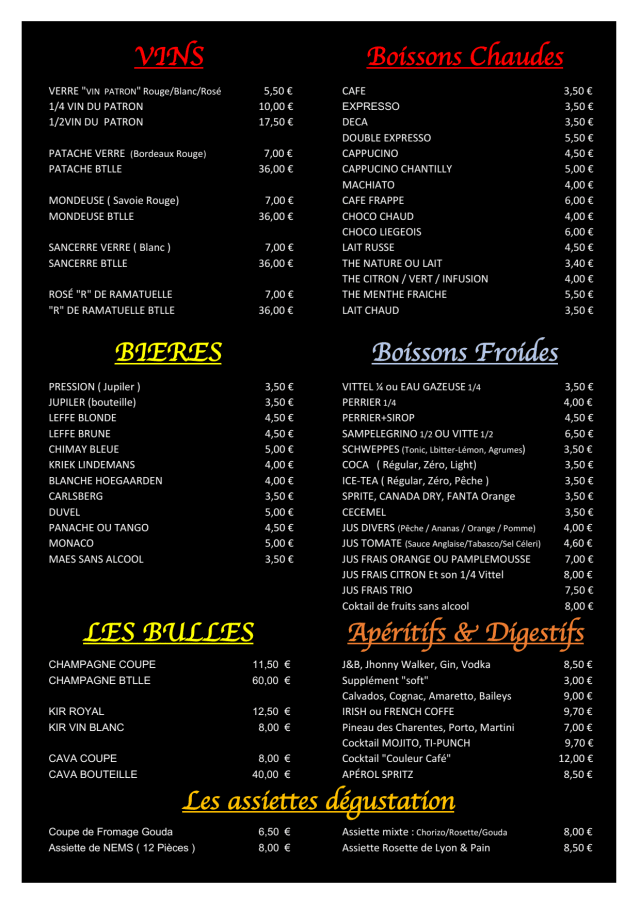 PDF Menu page 1