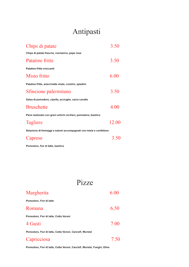 PDF Menu page 1