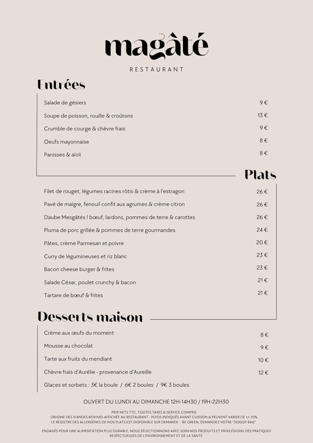 PDF Menu page 1