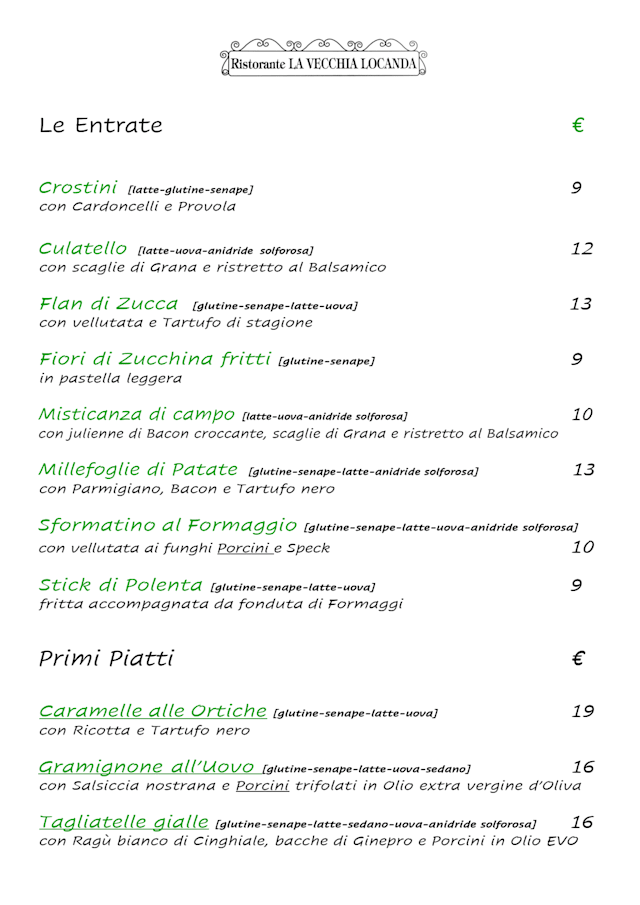 PDF Menu page 1