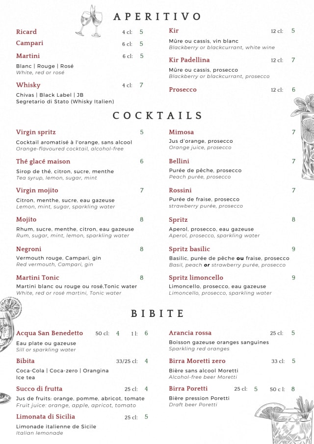 PDF Menu page 1