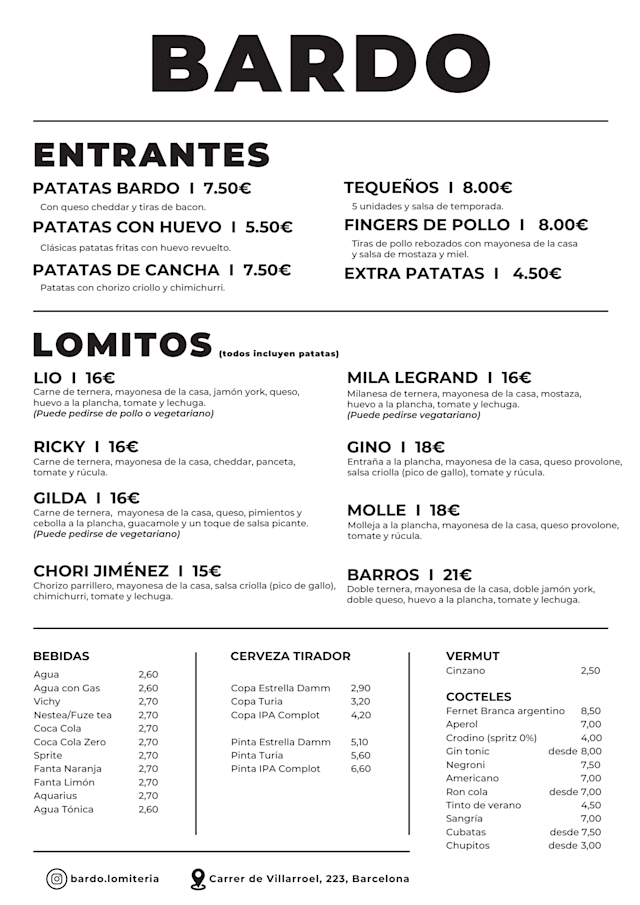PDF Menu page 1