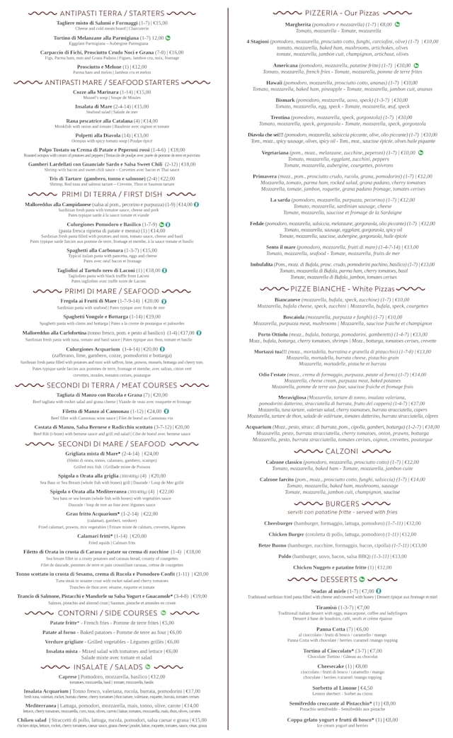 PDF Menu page 1