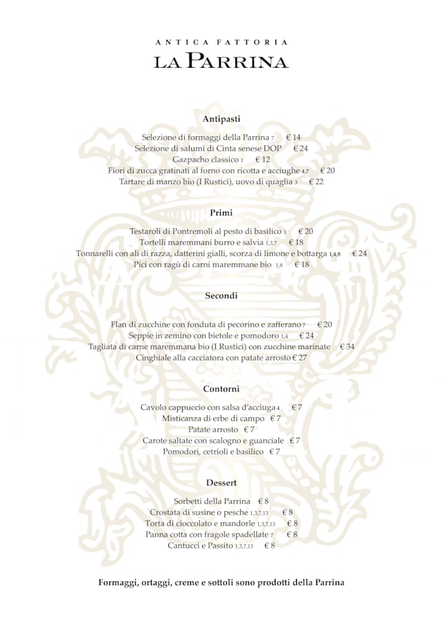 PDF Menu page 1