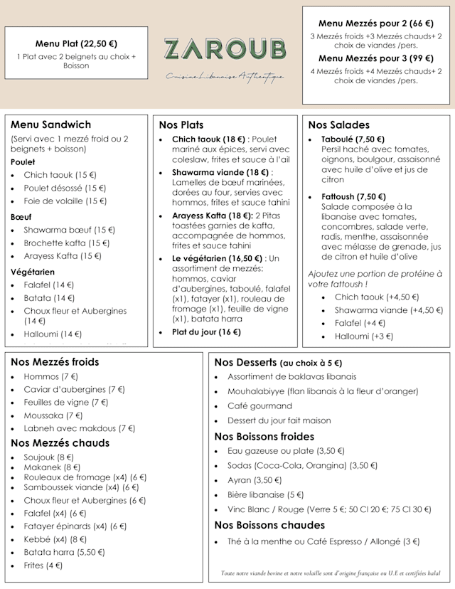 PDF Menu page 1