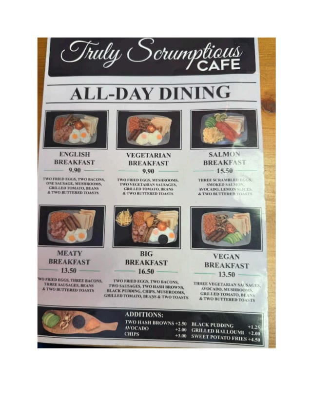 english breakfast menu pdf
