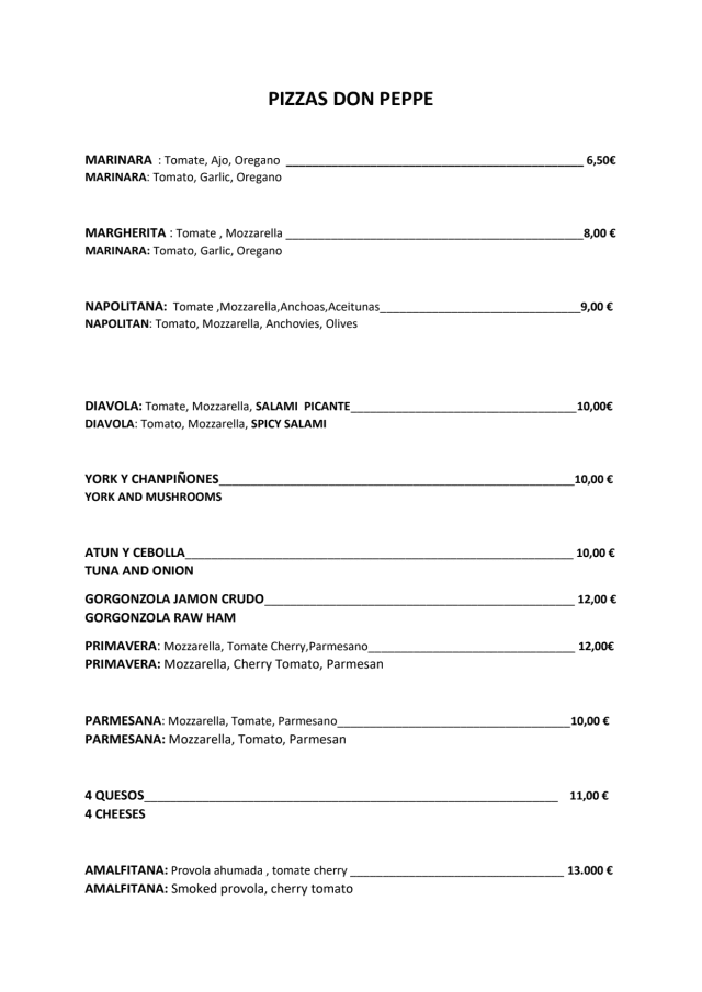 PDF Menu page 1
