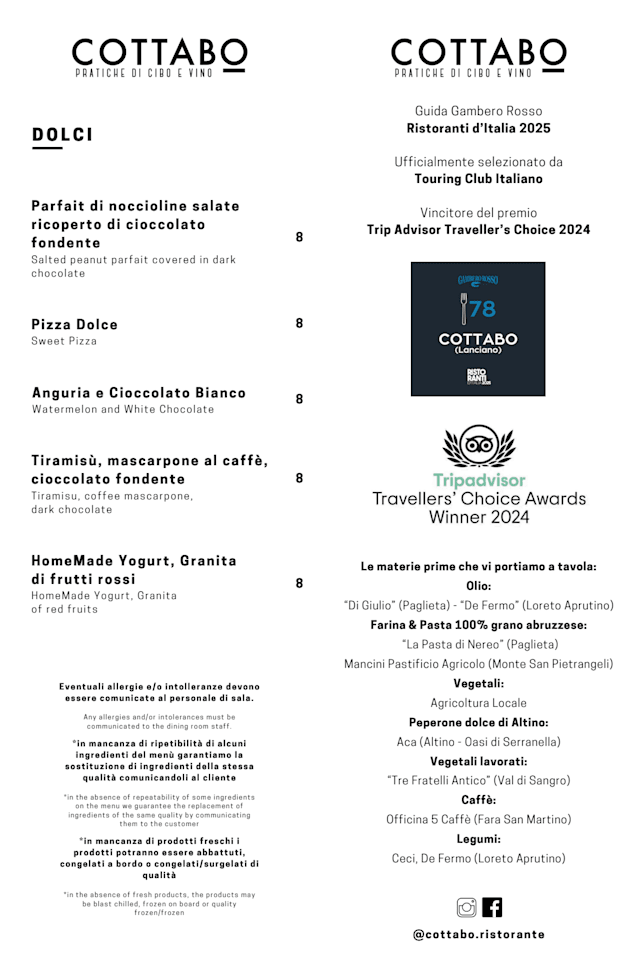 PDF Menu page 1