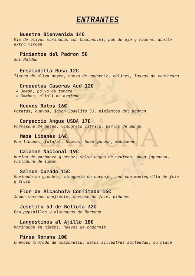 PDF Menu page 1