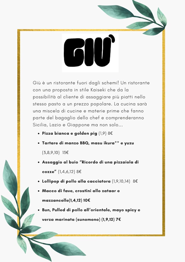 PDF Menu page 1