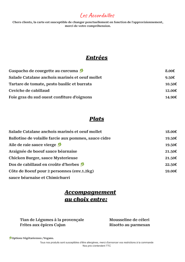 PDF Menu page 1