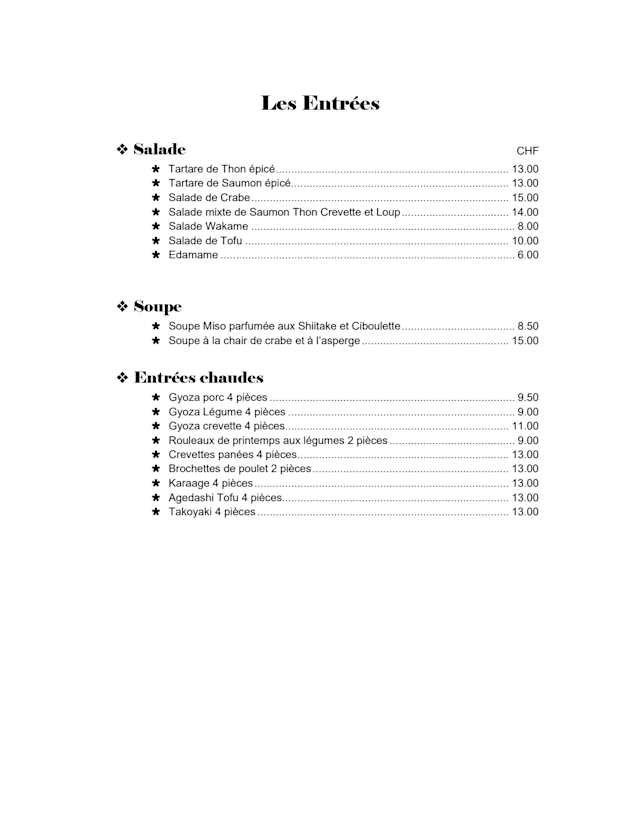 PDF Menu page 1