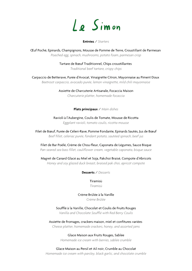 PDF Menu page 1