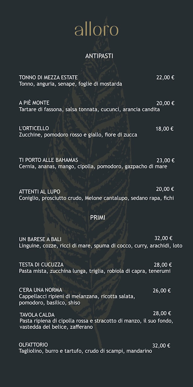 PDF Menu page 1
