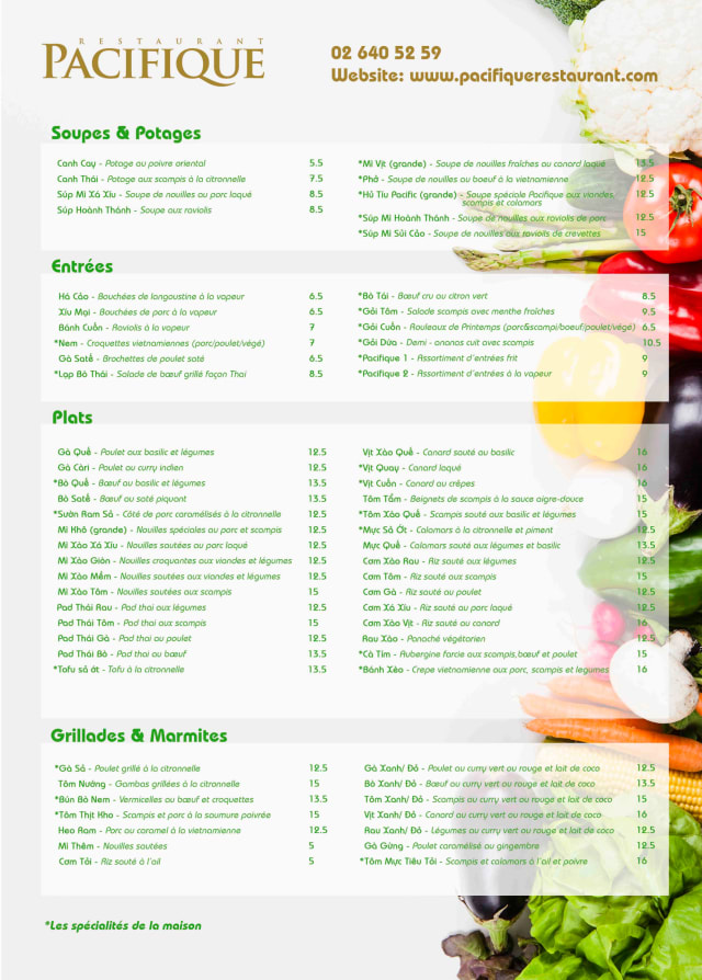 PDF Menu page 1