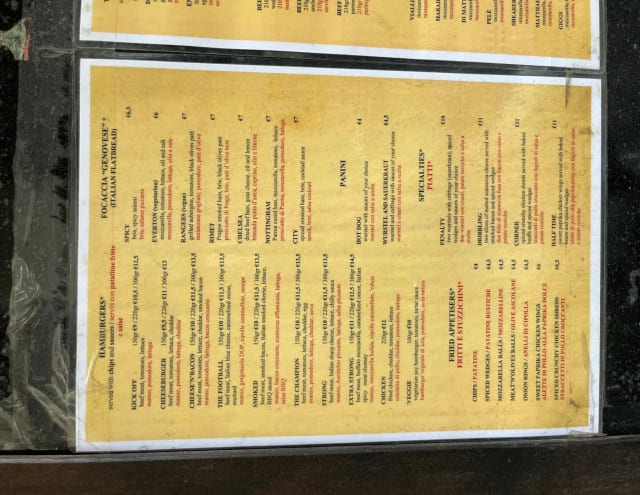 PDF Menu page 1