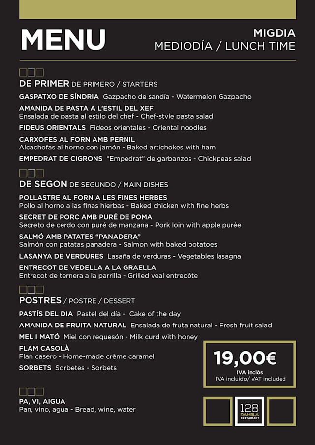 PDF Menu page 1