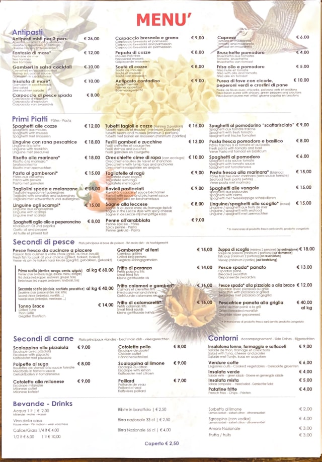 PDF Menu page 1