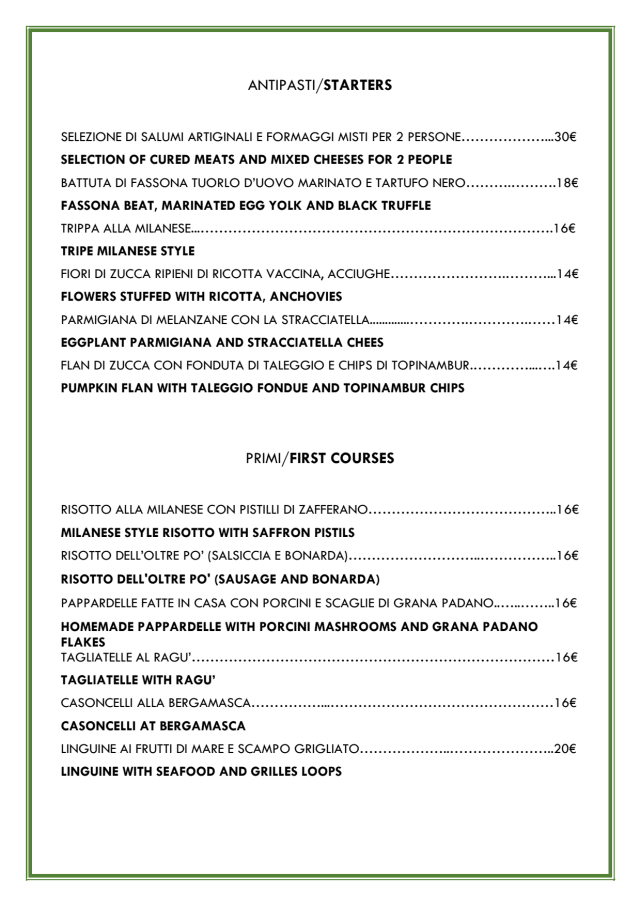 PDF Menu page 1
