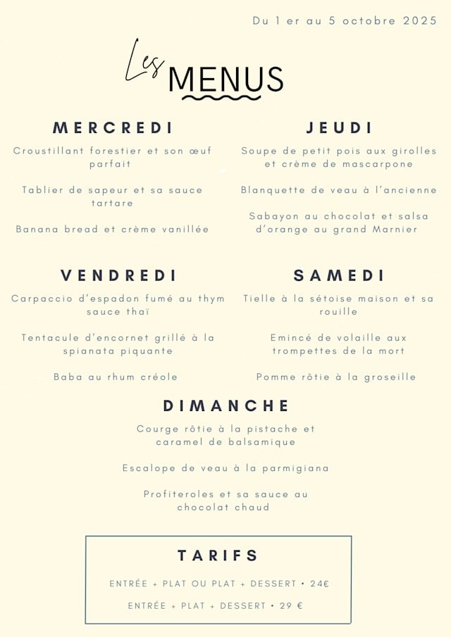 PDF Menu page 1