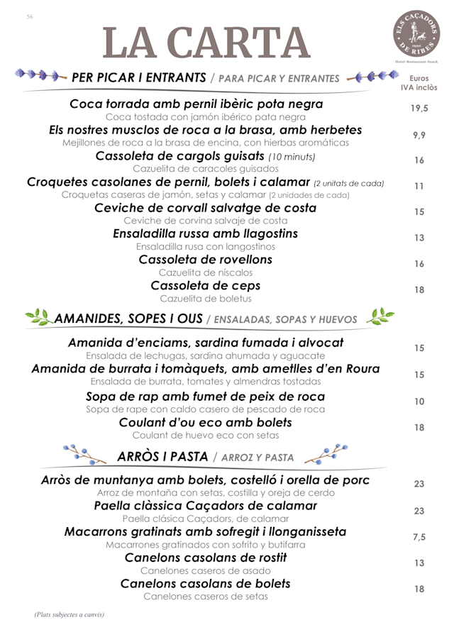 PDF Menu page 1