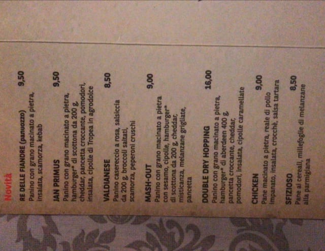 PDF Menu page 1