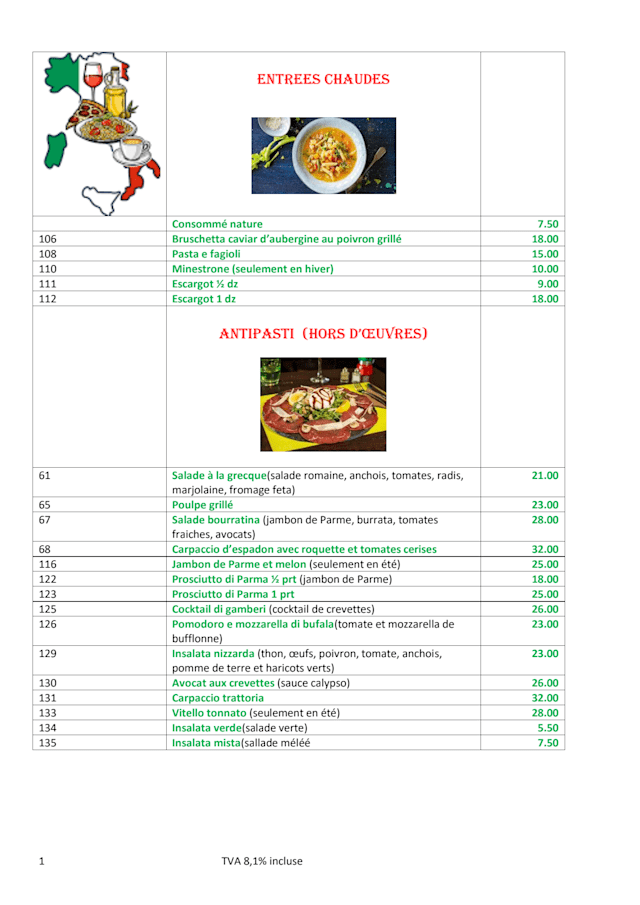 PDF Menu page 1